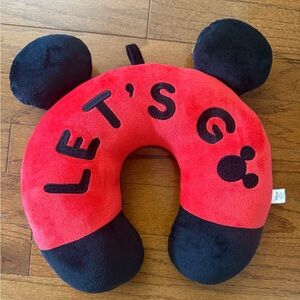 Disney Red and Black Mickey Mouse Kids Travel Pillow